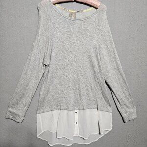 Anthropologie Dolan Left Coast Collection Top  Lagenlook Layered Sz Large